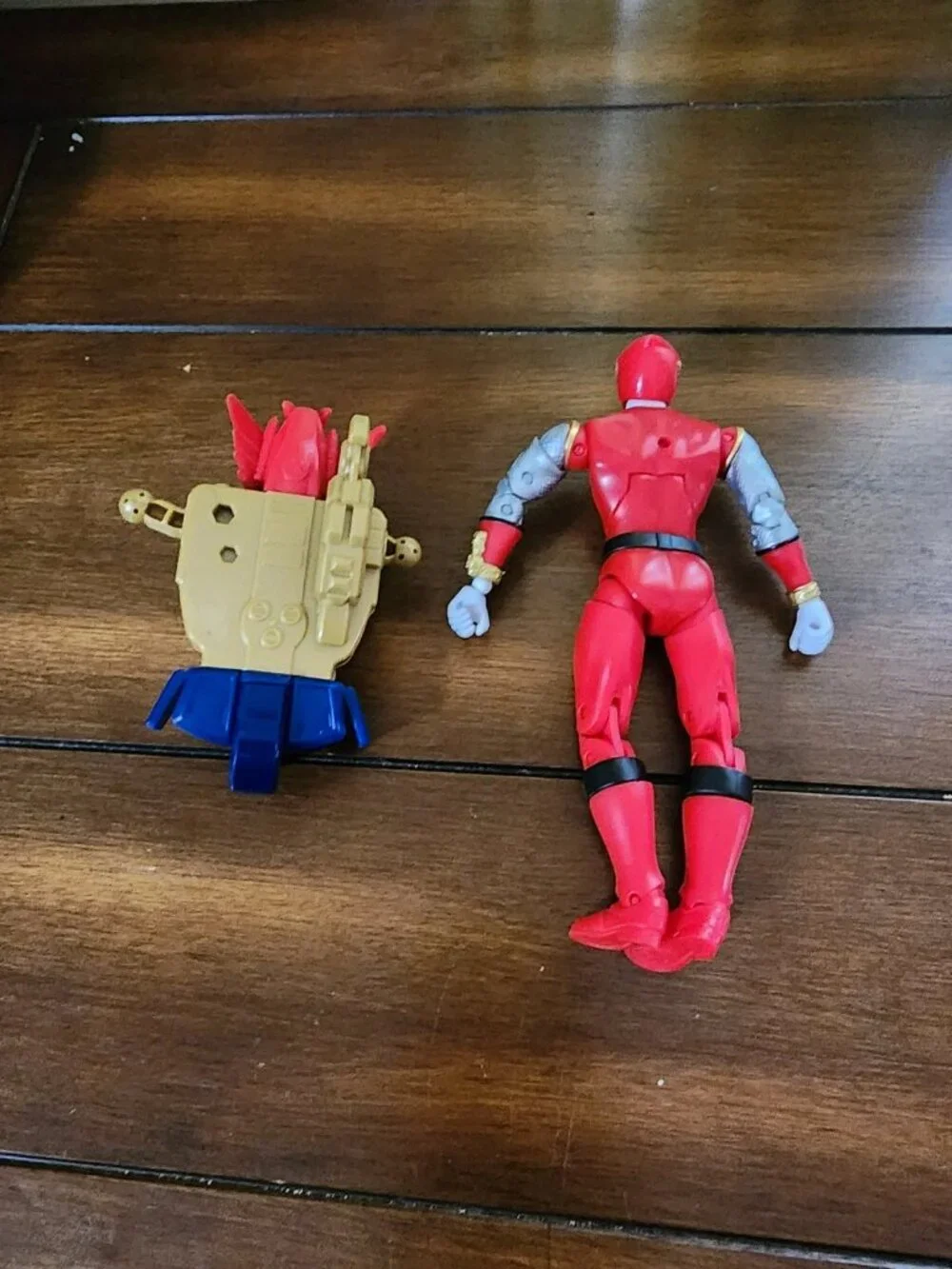 Power Ranger Ninji Storm Red Wing Ranger & Megazord Builder Piece